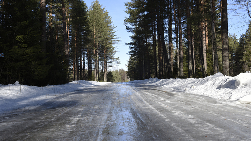 Icy road