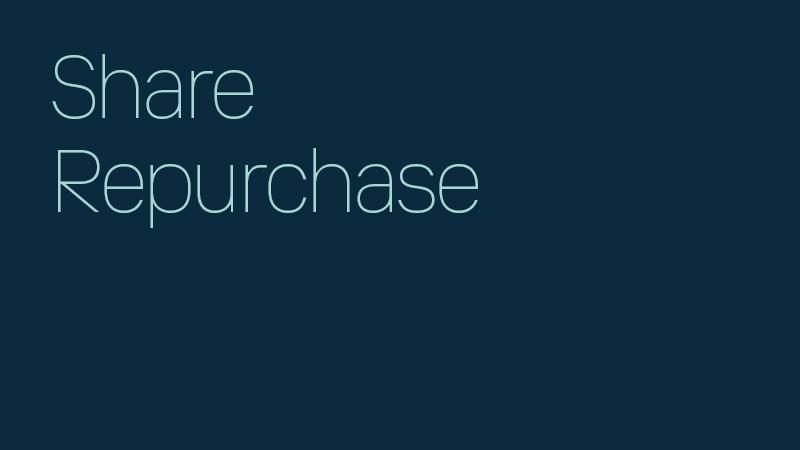 Share repurchase release