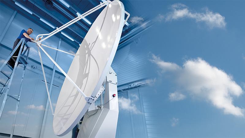 Vaisala´s Weather Radar being installed