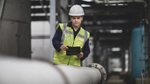 Installing a biogas measurement instrument in an explosive atmosphere
