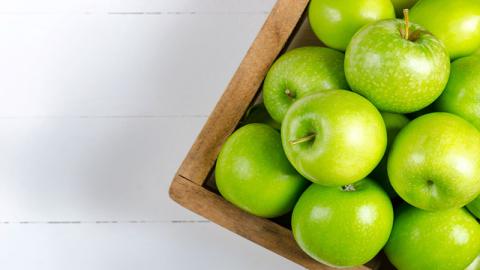 Maintenir la récolte des pommes fraîches
