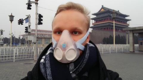 Giant leap Intern Antti Järvinen in Beijing, China