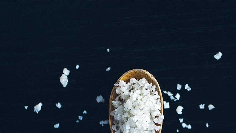 Salt in a spoon