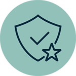Extended warranty icon.