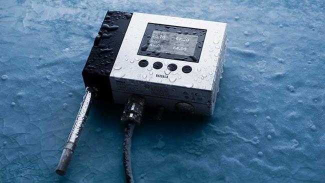 HMT370EX covered in ice