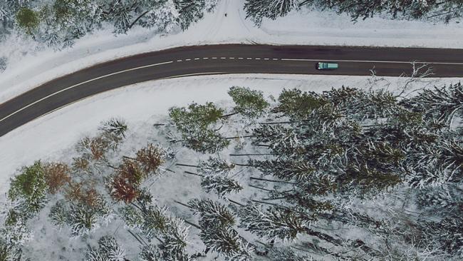 Wintery road