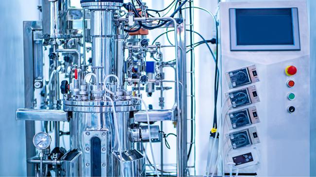 Bio reactor in microbiology laboratory.