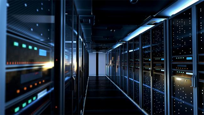 Data center dark corridor