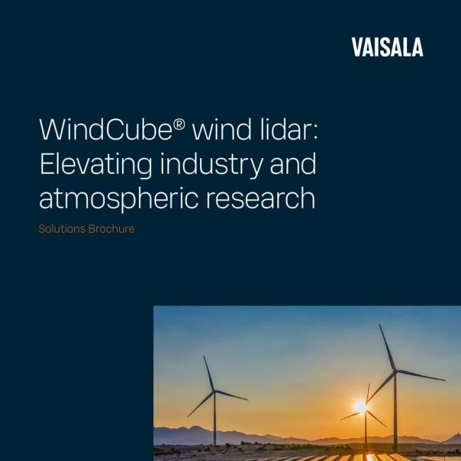 WindCube wind lidar brochure cover